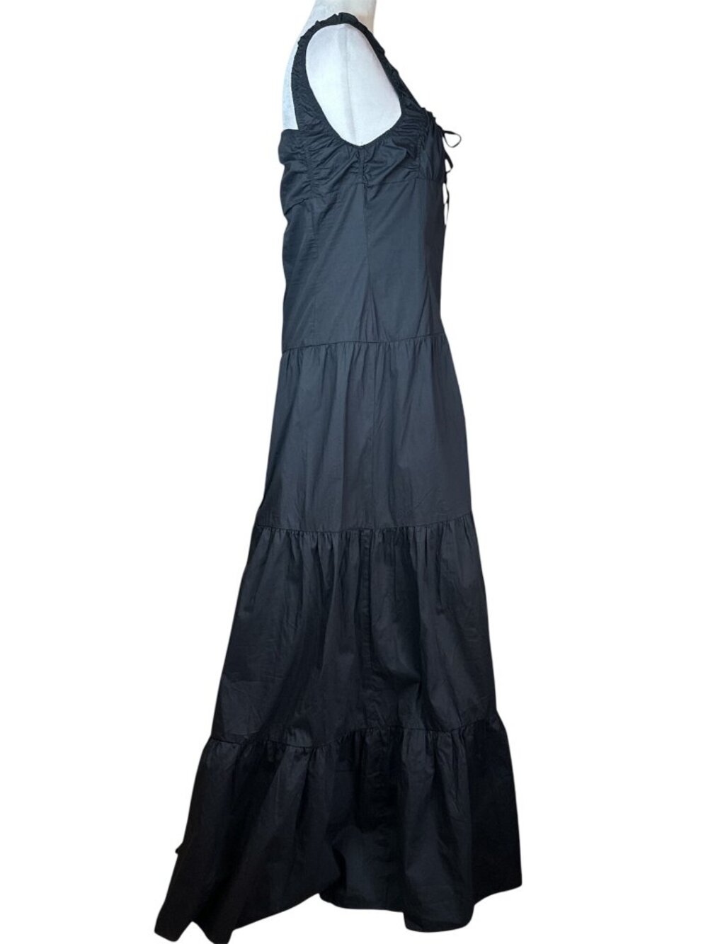 LIONESS Heart Shaped Maxi in Onyx Black New Womens Long Gown Dress - Picture 7 of 15